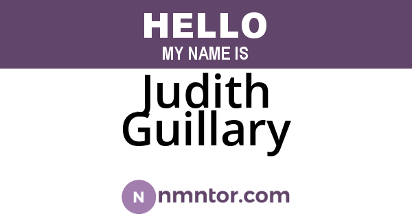 Judith Guillary