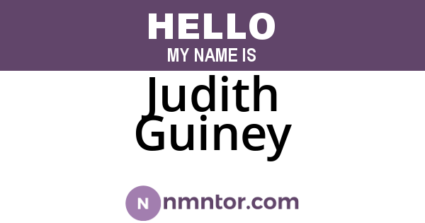 Judith Guiney