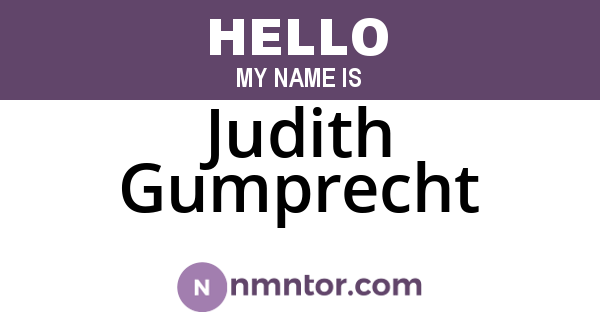 Judith Gumprecht