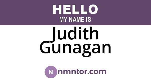 Judith Gunagan