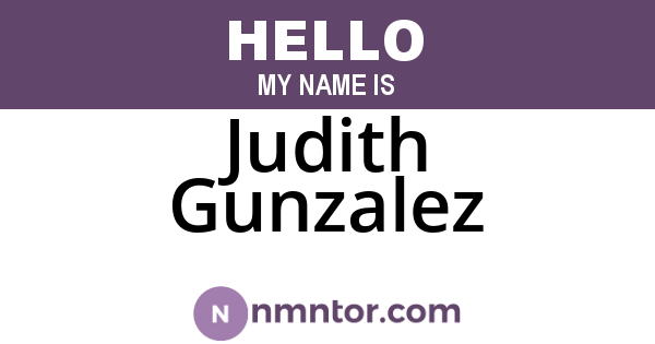 Judith Gunzalez