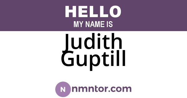 Judith Guptill