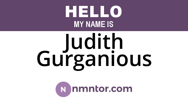 Judith Gurganious