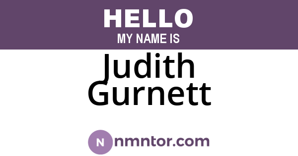 Judith Gurnett