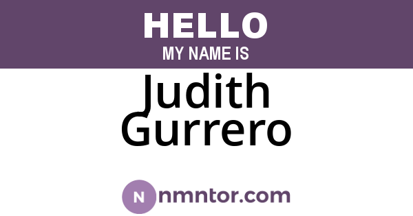 Judith Gurrero