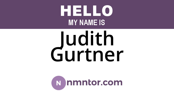 Judith Gurtner
