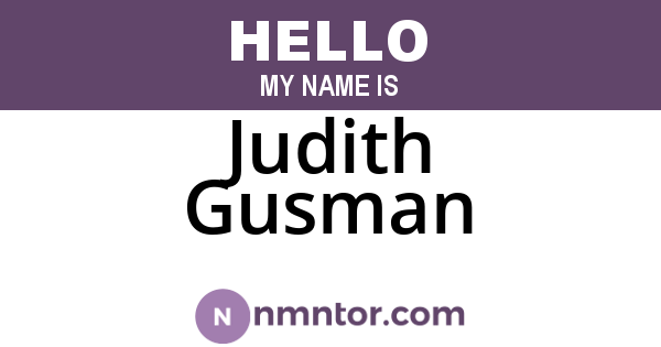 Judith Gusman