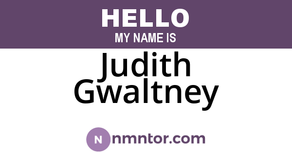 Judith Gwaltney
