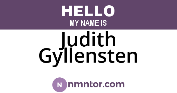 Judith Gyllensten