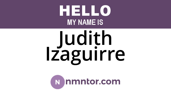 Judith Izaguirre