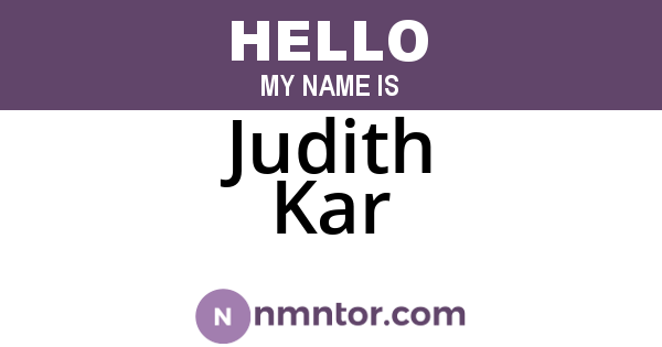 Judith Kar