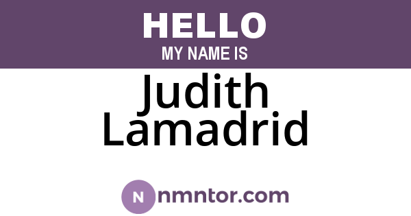 Judith Lamadrid