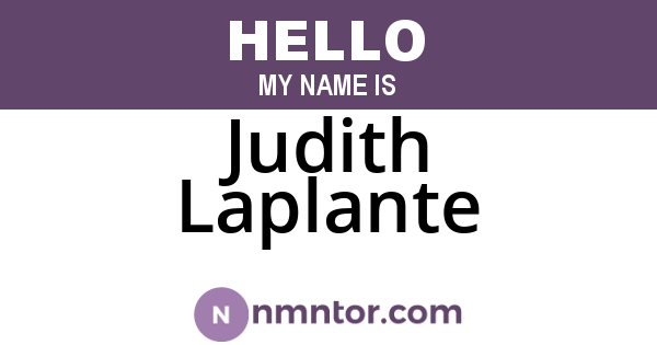 Judith Laplante