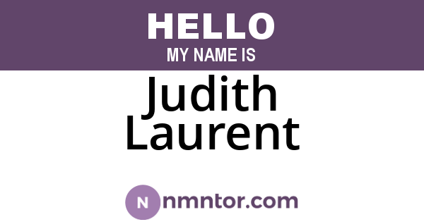 Judith Laurent