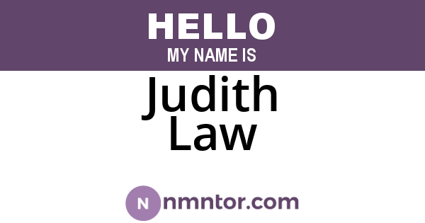 Judith Law