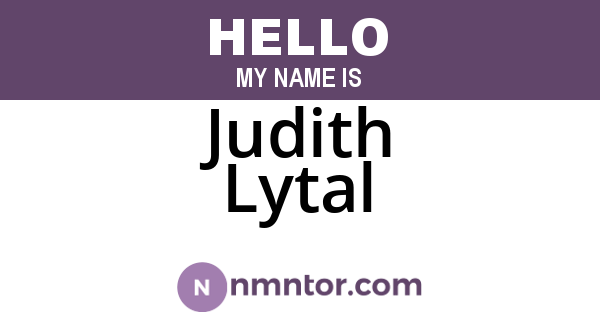 Judith Lytal