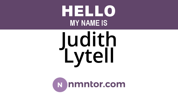 Judith Lytell