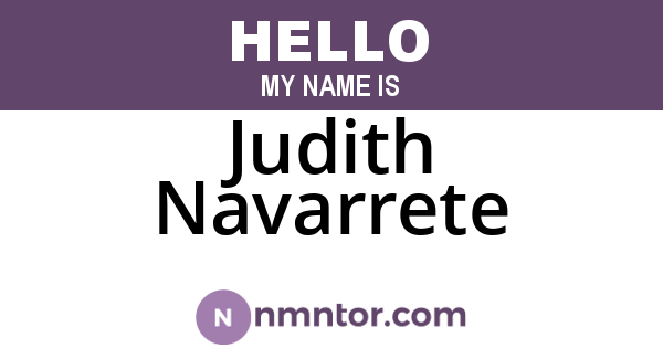 Judith Navarrete