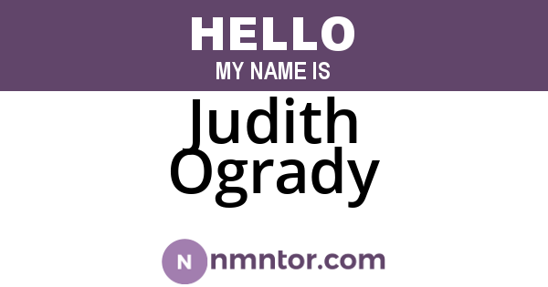 Judith Ogrady