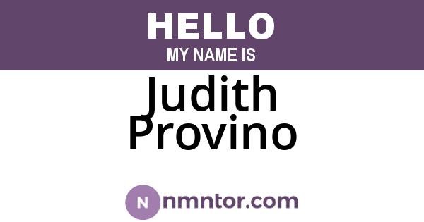 Judith Provino