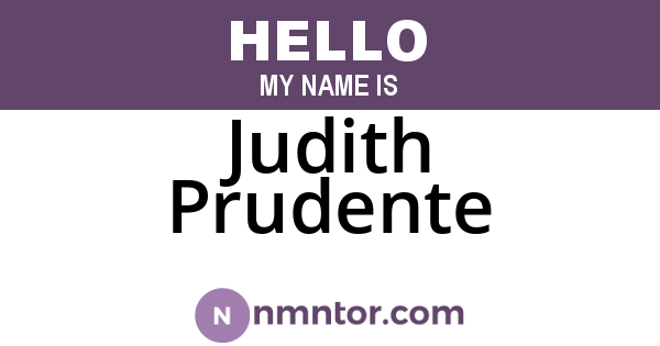 Judith Prudente