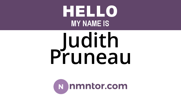 Judith Pruneau
