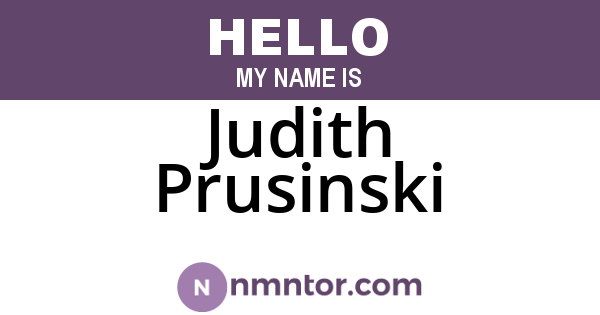 Judith Prusinski