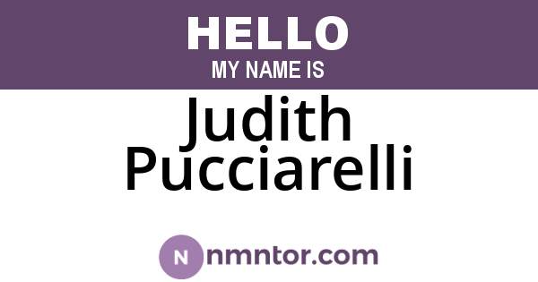 Judith Pucciarelli