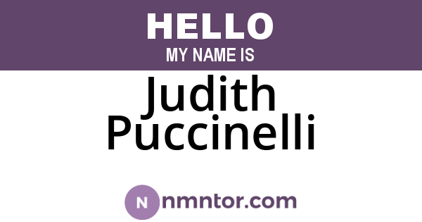 Judith Puccinelli