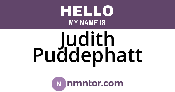 Judith Puddephatt