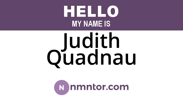 Judith Quadnau
