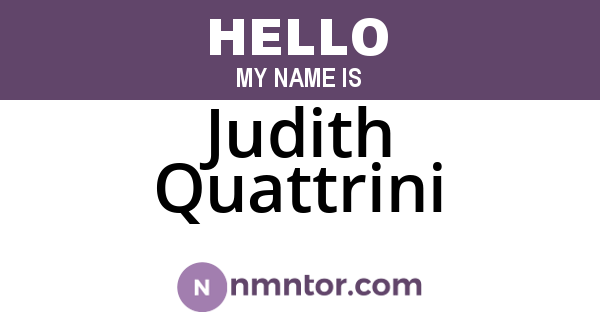 Judith Quattrini