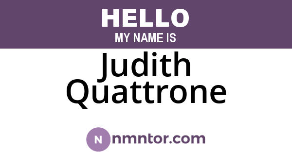 Judith Quattrone