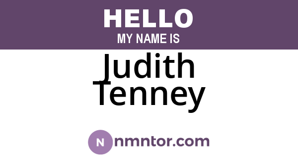 Judith Tenney