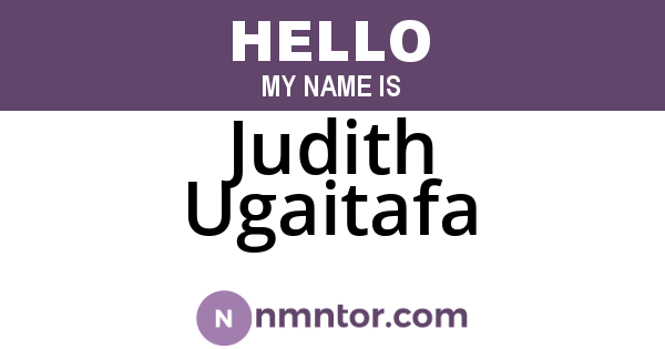 Judith Ugaitafa