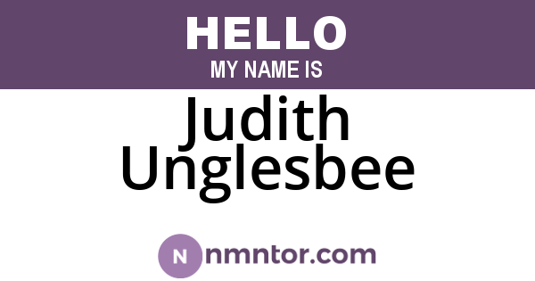 Judith Unglesbee