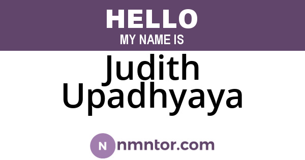 Judith Upadhyaya