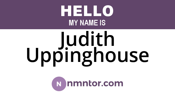 Judith Uppinghouse