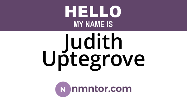 Judith Uptegrove