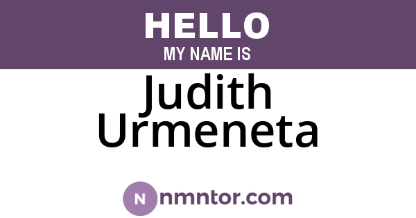 Judith Urmeneta
