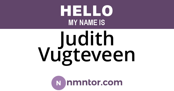 Judith Vugteveen