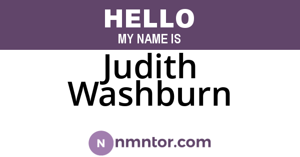 Judith Washburn
