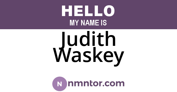 Judith Waskey