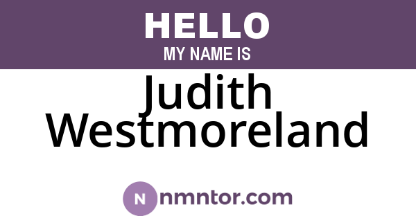Judith Westmoreland
