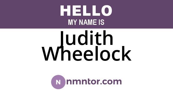 Judith Wheelock