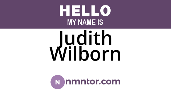 Judith Wilborn