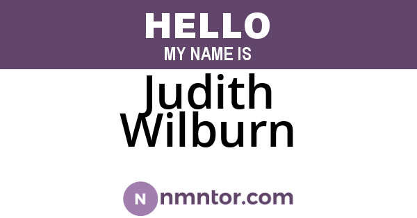 Judith Wilburn