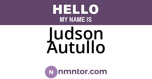 Judson Autullo