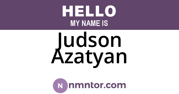 Judson Azatyan