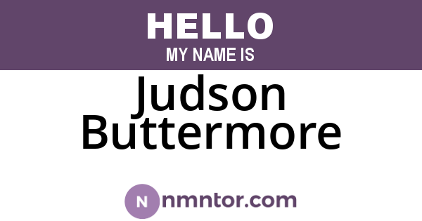 Judson Buttermore